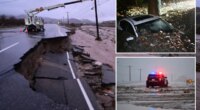 Southern California hit by powerful holiday storm causing flash floods, mudslides