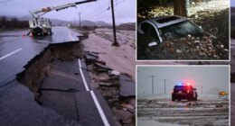 Southern California hit by powerful holiday storm causing flash floods, mudslides