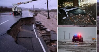 Southern California hit by powerful holiday storm causing flash floods, mudslides