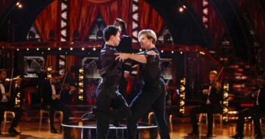 Strictly's Carlos Gu breaks down in tears on stage as Nikita Kuzmin rushes to comfort him