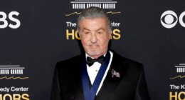 Sylvester Stallone Carries a Cane on 2025 Kennedy Center Honors Red Carpet