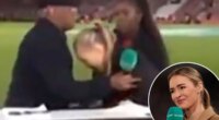 TV presenter Laura Woods collapses on-air during soccer broadcast