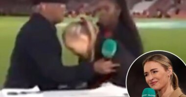 TV presenter Laura Woods collapses on-air during soccer broadcast