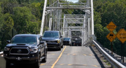 Take a trip across the historic Dingmans Ferry Bridge