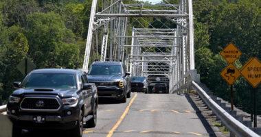 Take a trip across the historic Dingmans Ferry Bridge