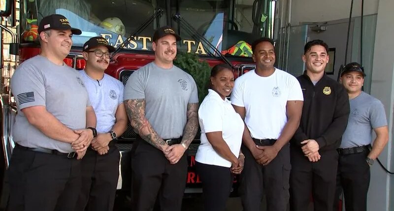 Tampa Fire crews remain on duty this Christmas Day
