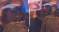 Taylor Swift bites her nails in nerve-wracking final moments of fiancé Travis Kelce’s Chiefs game