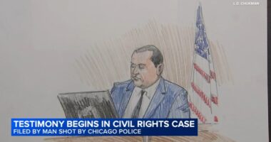 Testimony begins in civil trial on 2020 downtown Chicago police shooting at Grand CTA Red Line station