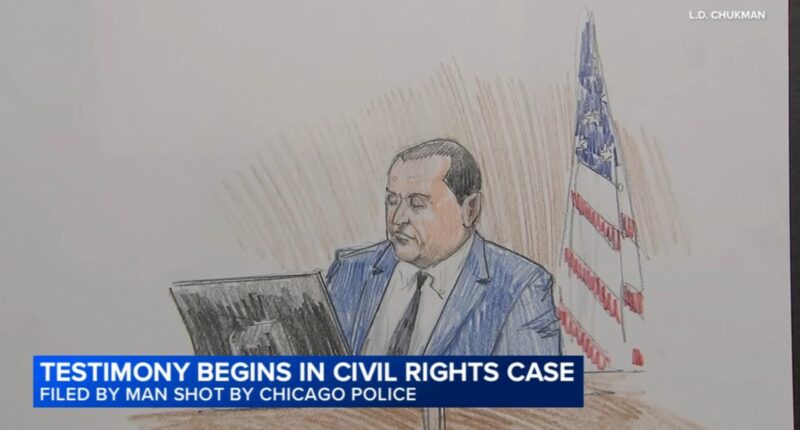 Testimony begins in civil trial on 2020 downtown Chicago police shooting at Grand CTA Red Line station