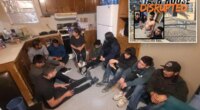 Texas border patrol arrest indivdual after exposing human smuggling with 17 illegal aliens in home