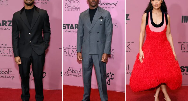 The Critics Choice Association’s 8th annual celebration of Black Cinema & Television red carpet: Michael B. Jordan, Damson Idris, Tessa Thompson and more