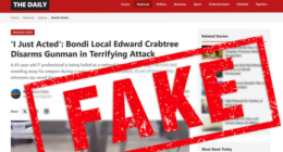 The website was created hours after the Bondi shooting.