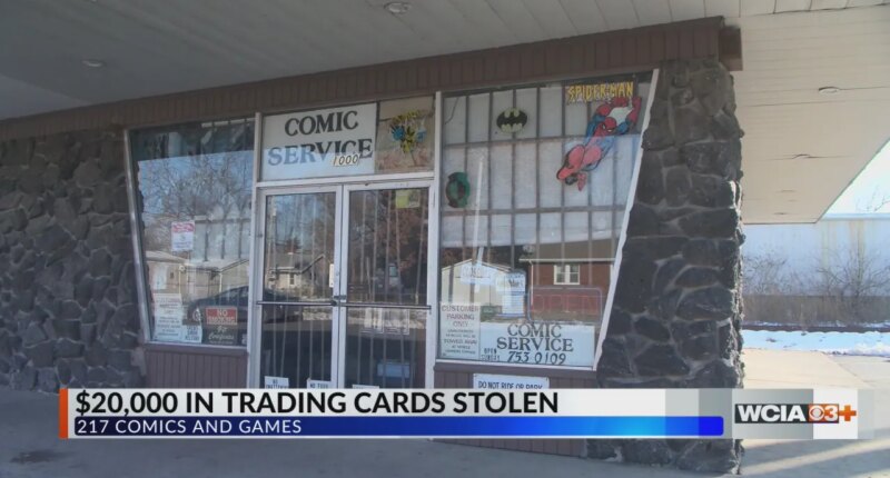 Thieves steal $20,000 worth of trading cards from Sangamon County store