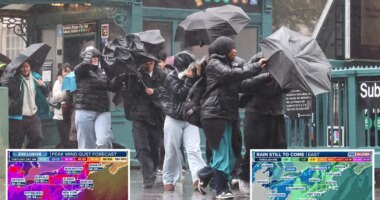 Travel nightmare unfolds at major East Coast airports as powerful storm unleashes vicious winds, rain
