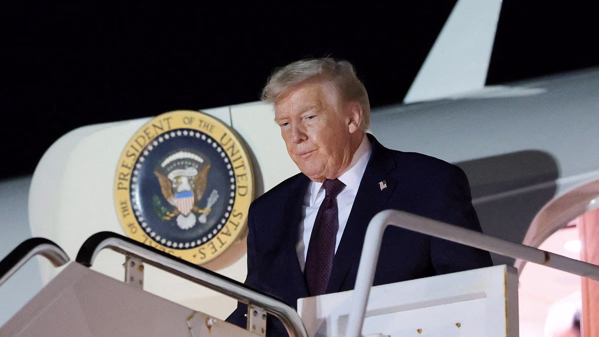 Trump flees growing backlash over Epstein redactions for holiday break