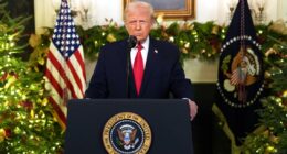 Trump in White House speech announces $1,776 bonus for US troops, as he says economy is strong