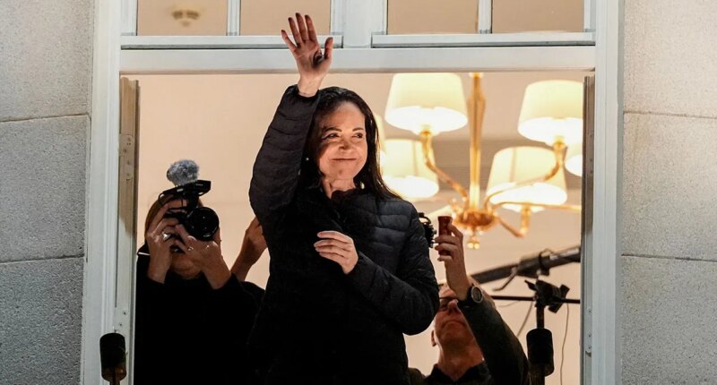 Venezuelan opposition leader Machado reappears in Norway after months in hiding