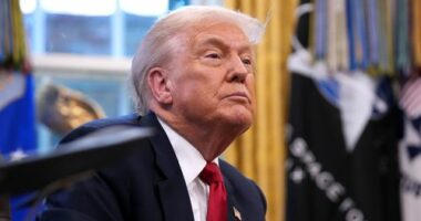 Donald Trump is holding an Oval Office meeting as his spat with Venezuela continues.