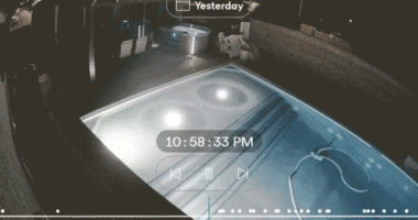 Wild video shows speeding car going airborne, ejects driver into backyard pool