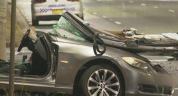 Three women were injured, one critically after the crash in Liverpool, south-west Sydney.