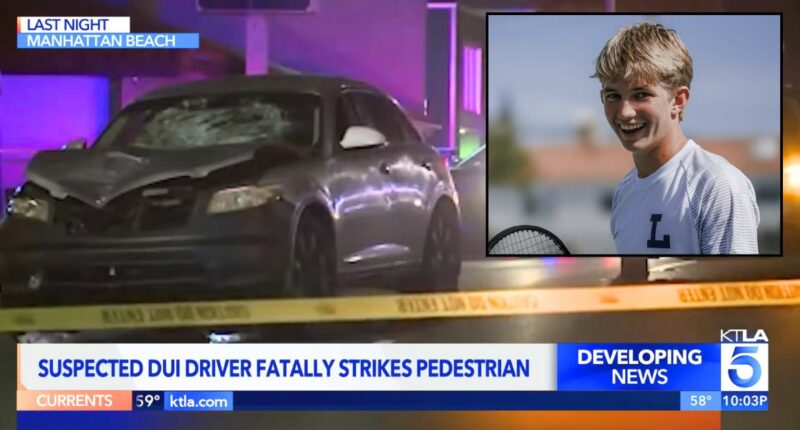 Woman who plowed into high school tennis star walking through intersection is charged with murder: DA