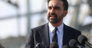 FILE - New York City mayor-elect Zohran Mamdani speaks during a news conference, in the Queens borough of New York, Wednesday, Nov. 5, 2025. (AP Photo/Heather Khalifa, File)