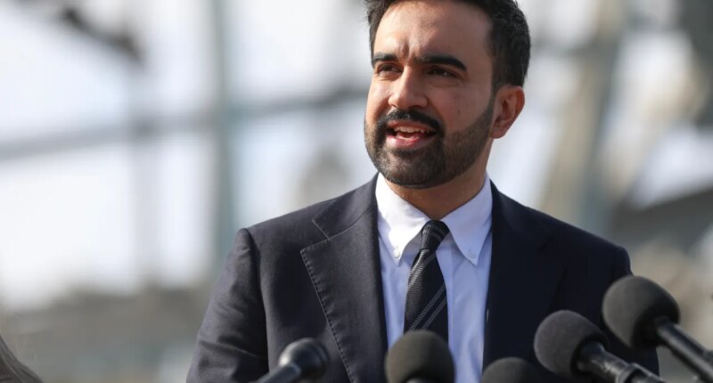 FILE - New York City mayor-elect Zohran Mamdani speaks during a news conference, in the Queens borough of New York, Wednesday, Nov. 5, 2025. (AP Photo/Heather Khalifa, File)
