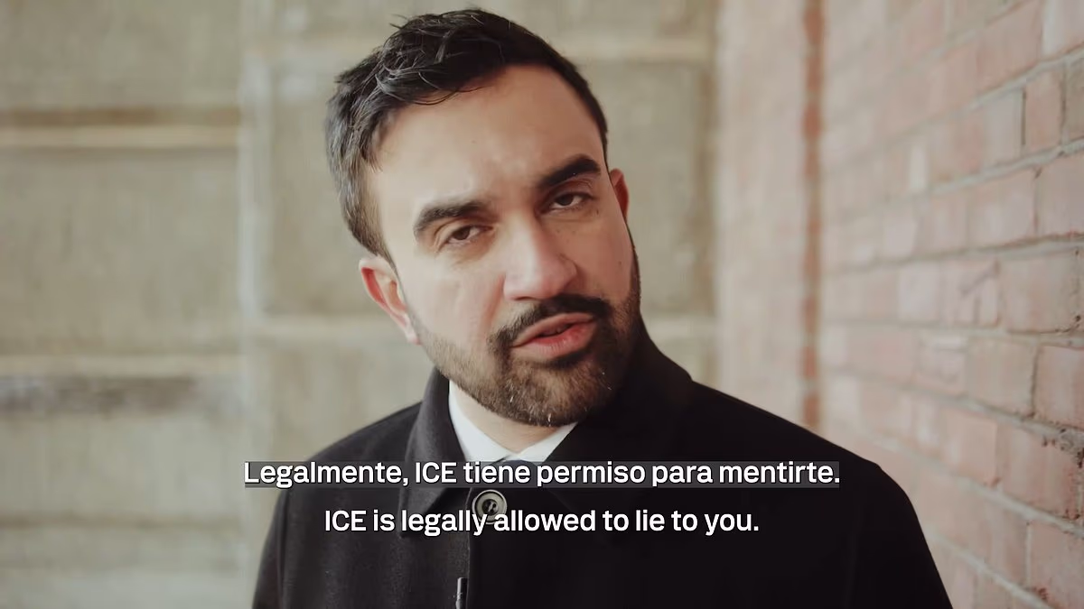 Zohran Mamdani shows migrants how to stand up to ICE