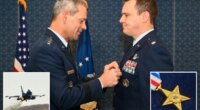 ‘Air Force F-16 commander William 'Skate' Parks earns rare Silver Star for Middle East mission