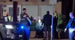 Police were called to Oxford Street, Bondi Junction, about 10.10pm on Sunday following reports of suspicious behaviour.