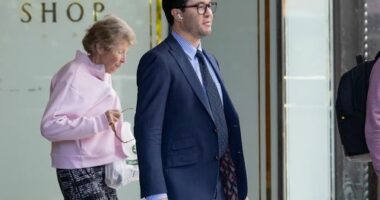 NEWS: David Charles Massa, (blue suit) accused of raping another man inside a nightclub on Oxford Street, departs Downing Centre courts.  January 2026, Photo: Wolter Peeters, The Sydney Morning Herald.