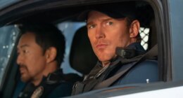 This image released by Amazon MGM Studios shows Kenneth Choi, left, and Chris Pratt in a scene from