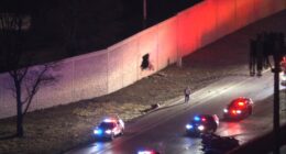 1 killed after car drives through barrier onto I-55 in Romeoville, Illinois State Police says