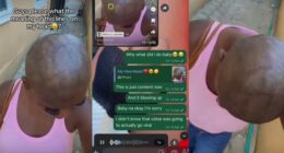 “Are you proud of your head?”- Lady in tears as boyfriend breaks up with her over viral video of lines on her scalp