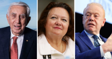 Harry Triguboff, Gina Rinehart and Anthony Pratt.