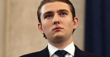 Barron Trump called the police when he witnessed a woman being allegedly assaulted on a video call.