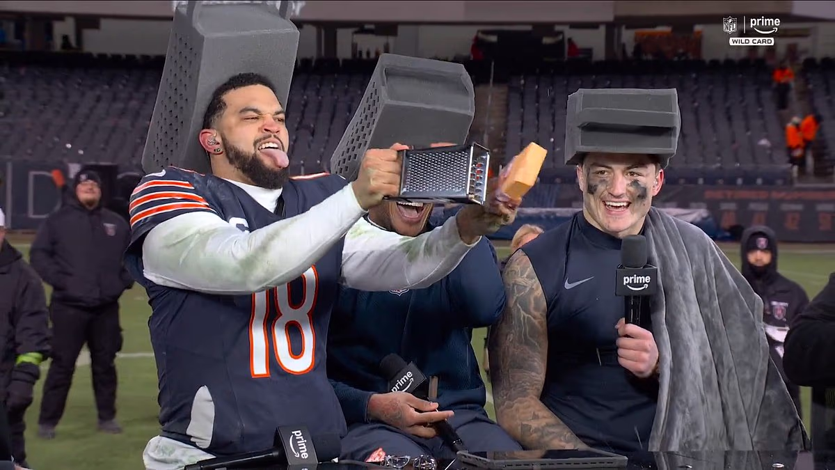 Bears' Caleb Williams trolls Green Bay Packers after playoff win
