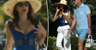 Bethenny Frankel stuns in bold look alongside mystery man after revealing stage 2 chronic kidney disease