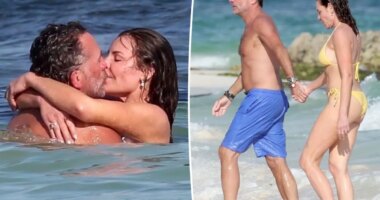 Bikini-clad Luann de Lesseps packs on the PDA with hunky boyfriend in Cancun