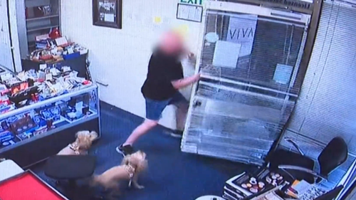 A Brisbane man who was just weeks out from cancer treatment has fought back with a machete to fend off violent robbers from his store.