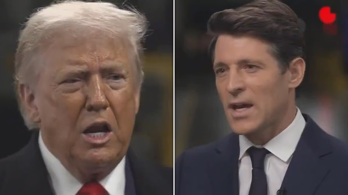 CBS News anchor Tony Dokoupil 'steamrolled' by Trump