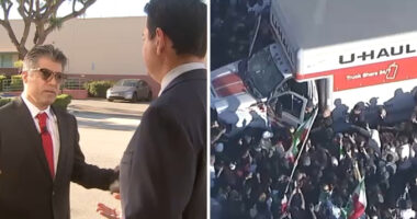 Calor Ma Da Nescht, U-Haul driver who drove through anti-Iranian regime rally in Los Angeles, CA believes it was misunderstanding