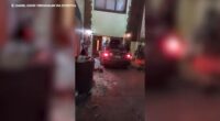 Car rams into Chabad headquarters in New York City, damaging doors