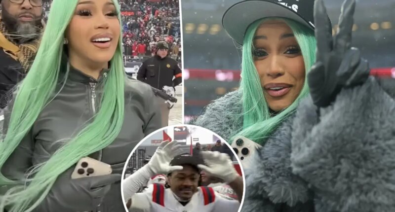 Cardi B celebrates boyfriend Stefon Diggs’ Super Bowl berth as Patriots defeat Broncos in AFC Championship