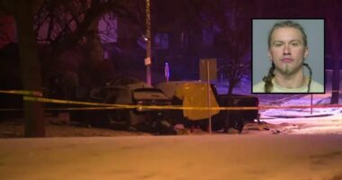 Chevy driver going over 100 mph in a 35 slammed into VW so hard it looked like cars were 'attached to each other': Police