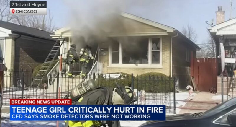 Chicago fire: Teen girl critically injured in Southwest Side house fire at West 71st Street, South Hoyne Avenue, CFD officials say