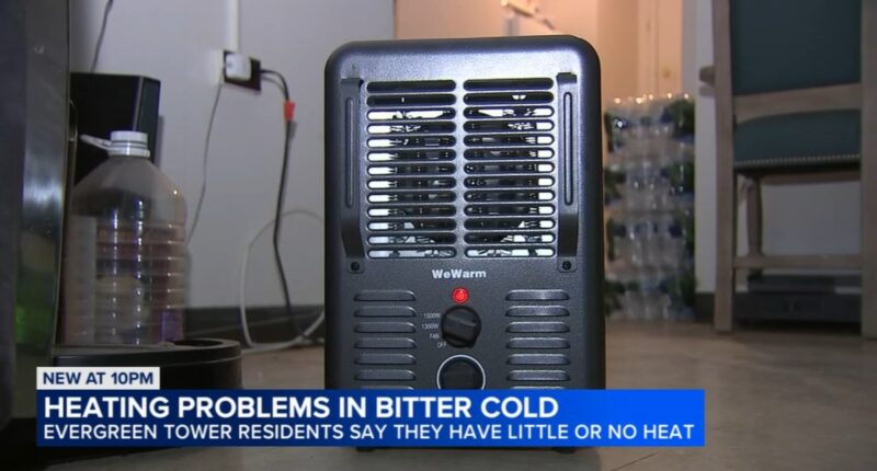 Chicago weather: Residents of Chicago apartments for seniors at Evergreen Tower use portable heaters, ovens amid heating issues