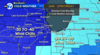 Chicago weather today: Wind chill temperatures become frigid; school closings in place amid Cook County, IL Extreme Cold Warning