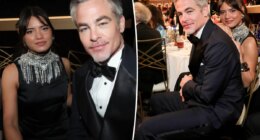Chris Pine and girlfriend Keyana Sky Wenger enjoy rare public outing at the 2026 Golden Globes
