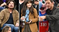 Chris Pratt, Jason Bateman, Zooey Deschanel watch Lakers vs. Clippers